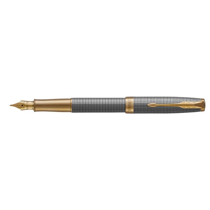 Parker Royal Sonnet Silver Chiselled GT plnicí pero