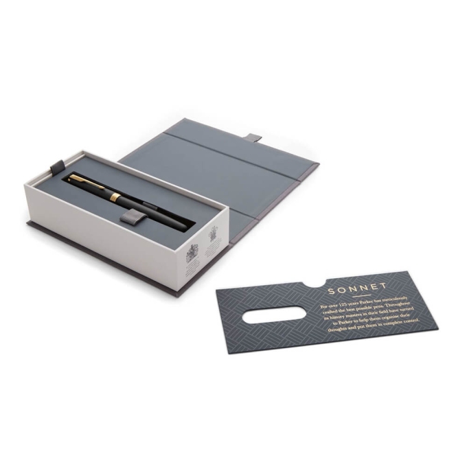 Parker Royal Sonnet Matte Black GT plnicí pero
