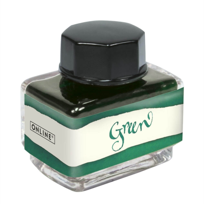 Online Smaragd Green lahvičkový inkoust 15 ml
