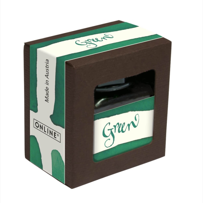 Online Smaragd Green lahvičkový inkoust 15 ml