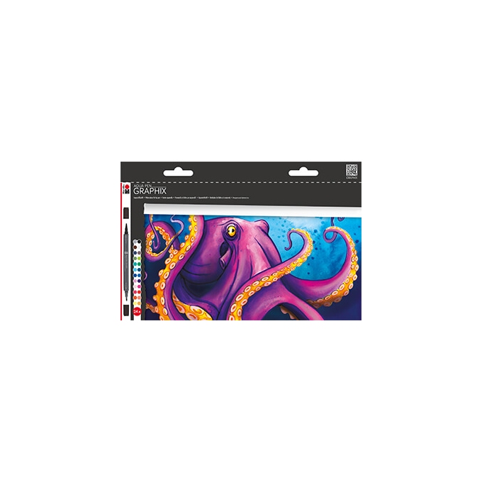 Marabu Graphix Aqua Pen Octopy fixy 24 ks