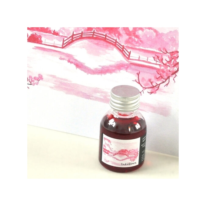 Inkebara LE Růžová východní lahvičkový inkoust 60 ml