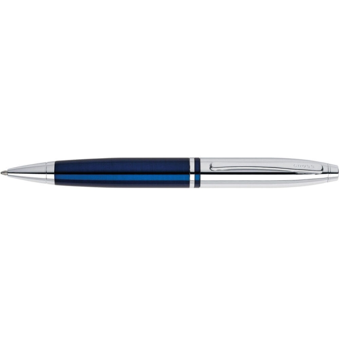 Cross Calais Chrome and Blue Lacquer kuličkové pero