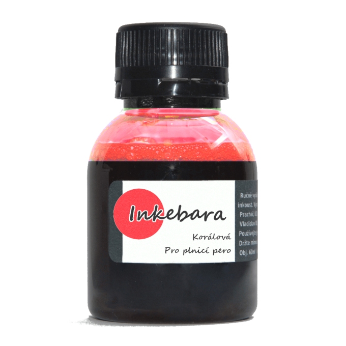 Inkebara Korálový lahvičkový inkoust 60 ml