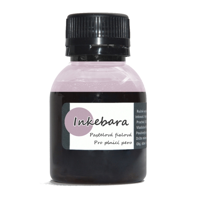 Inkebara Pastelový fialový lahvičkový inkoust 60 ml