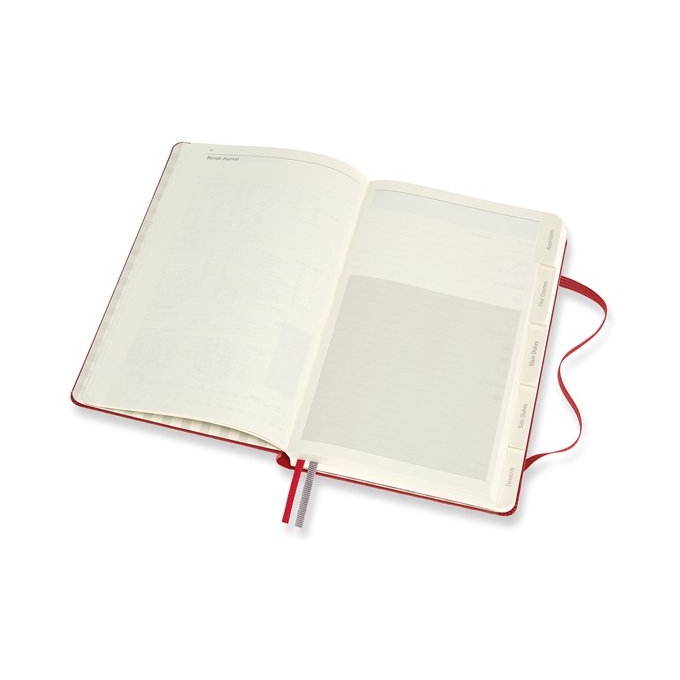 Moleskine Passion Recipe Journal A5 červený zápisník