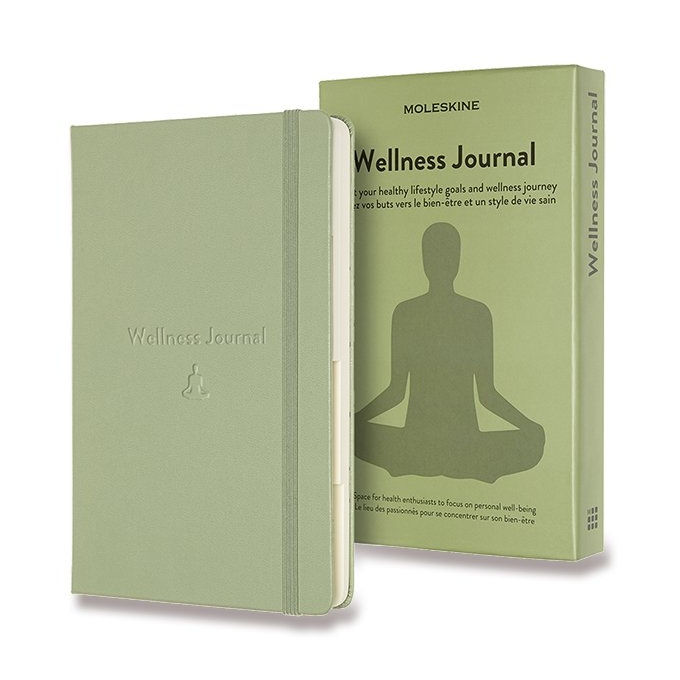 Moleskine Passion Wellness Journal A5 zelený zápisník