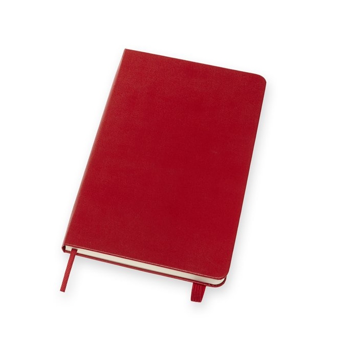 Skicář Moleskine M červený tvrdé desky