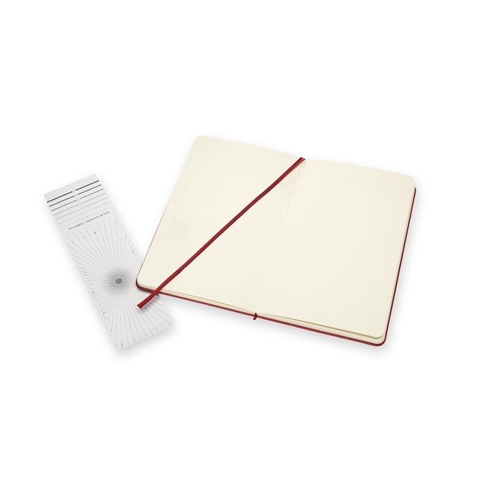 Skicář Moleskine M červený tvrdé desky