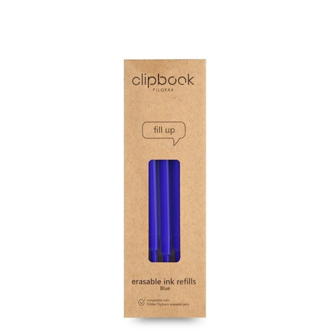 Filofax náplň do gumovacího pera Clipbook - modrá