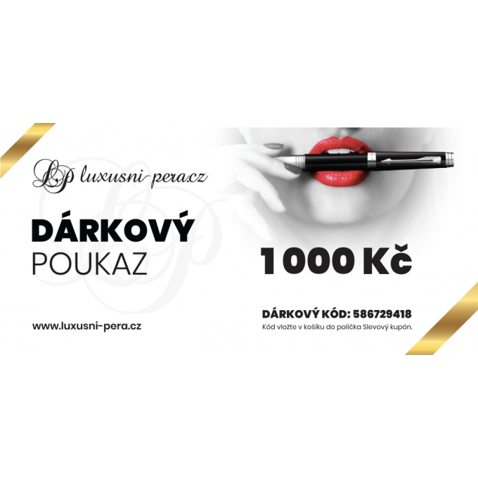 Dárkový poukaz na 1000,- Kč