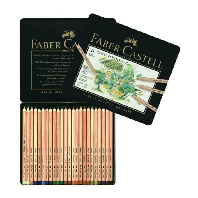 Pastelové tužky Faber Castell Pitt 24 ks
