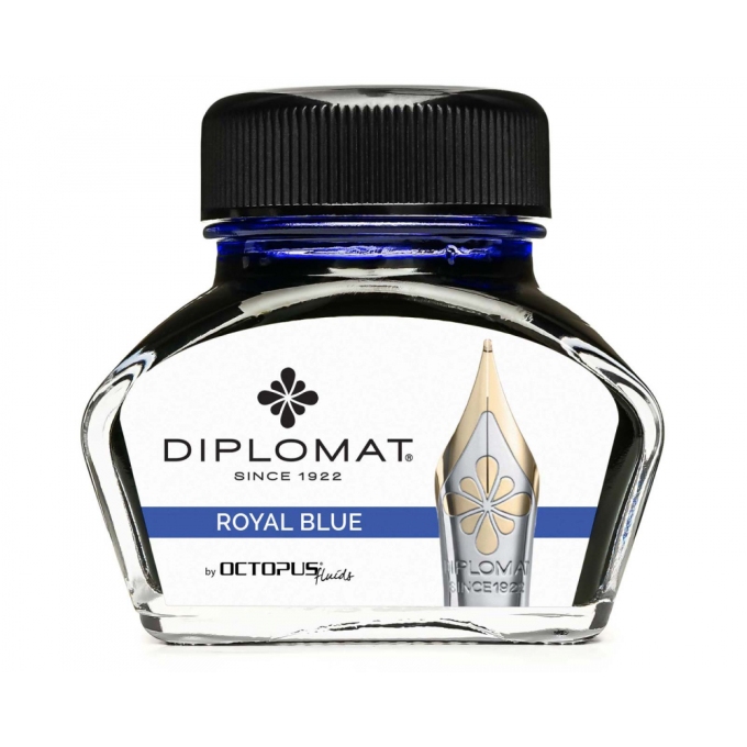 Diplomat Octopus Royal Blue lahvičkový inkoust 30 ml