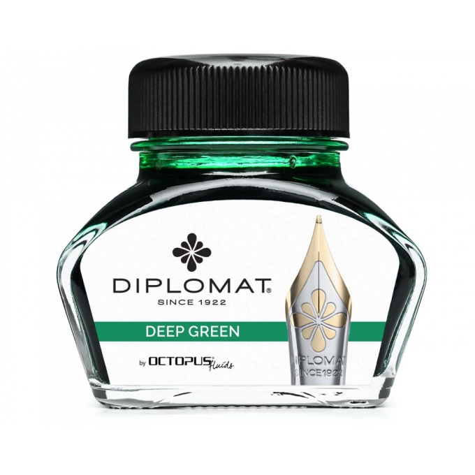 Diplomat Octopus Deep Green lahvičkový inkoust 30 ml