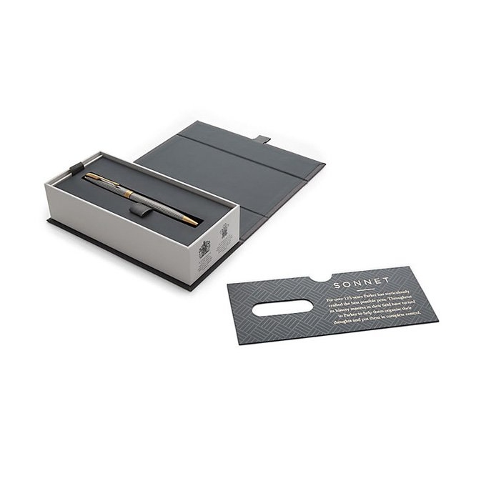Parker Royal Sonnet Deluxe Silver Chiselled GT kuličkové pero