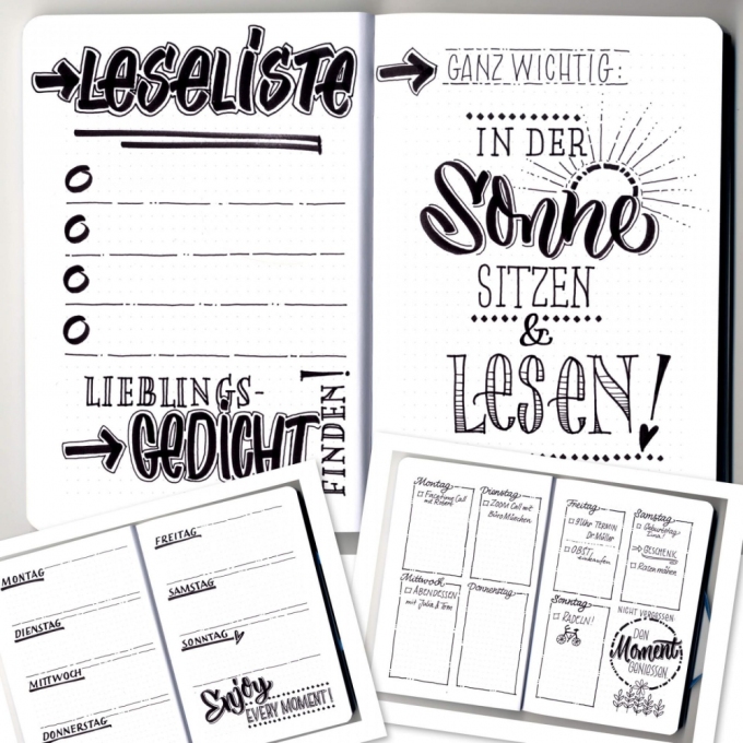 Online Black Lettering sada linerů 5 ks