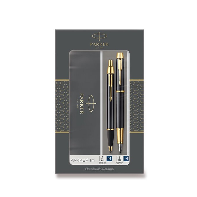 Parker I.M. Black GT sada plnicího a kuličkového pera
