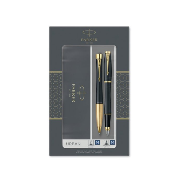 Parker Urban Matt Black GT sada plnicího a kuličkového pera