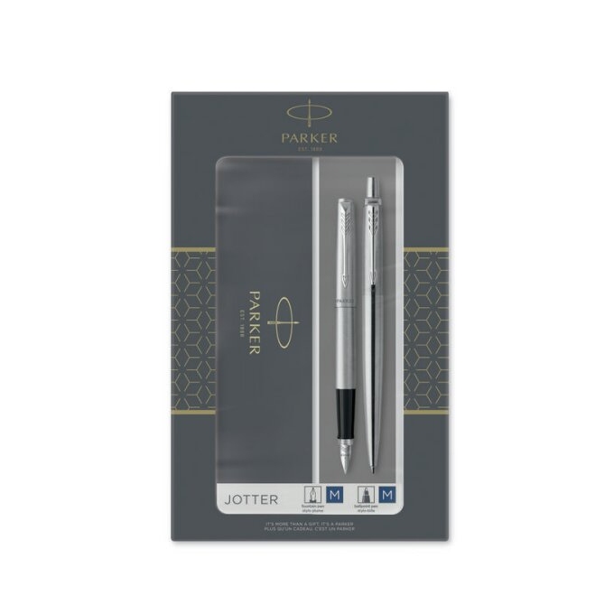 Parker Jotter Stainless Steel CT sada plnicího a kuličkového pera
