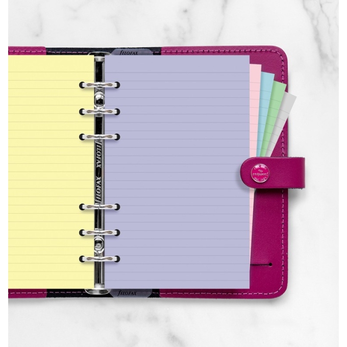 Filofax papír linkovaný Pastel 60 listů - Osobní