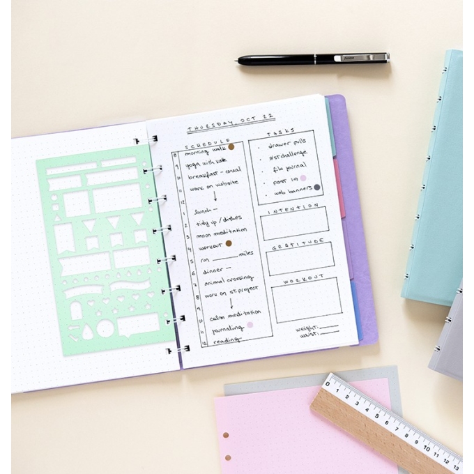Filofax šablona na plánování