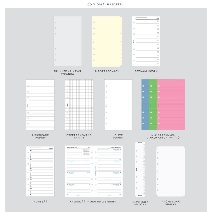 Filofax Garden Osobní Dusk diář