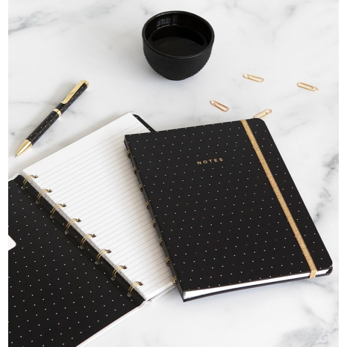 Filofax Moonlight Black A5 zápisník