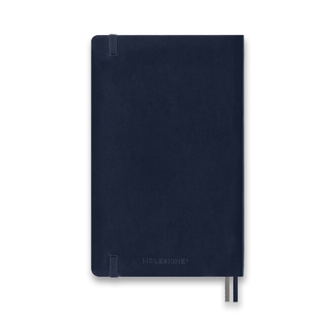 Zápisník Moleskine L čistý modrý měkké desky