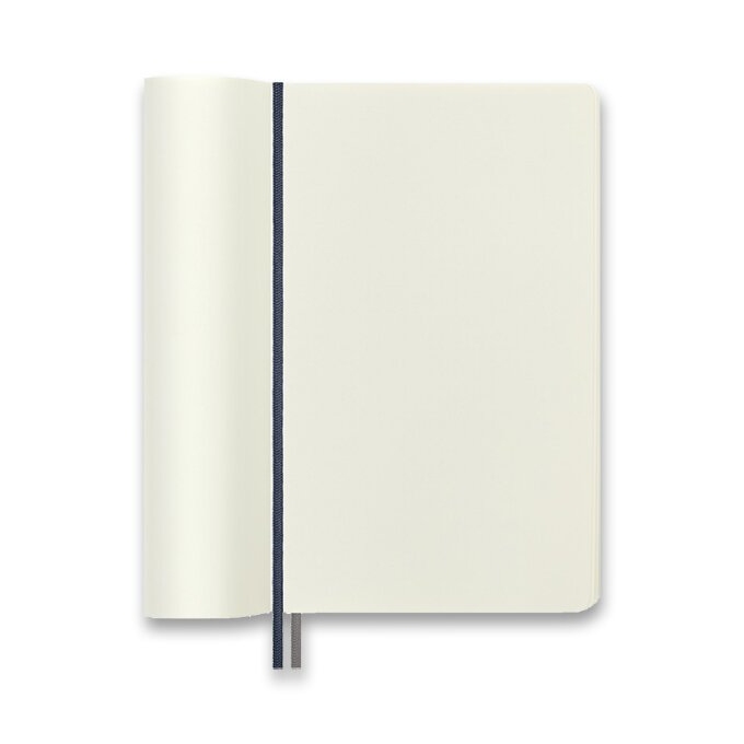 Zápisník Moleskine L čistý modrý měkké desky