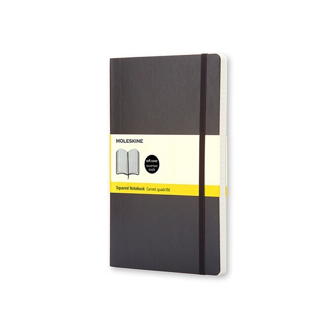 Zápisník Moleskine L čtverečkovaný černý měkké desky
