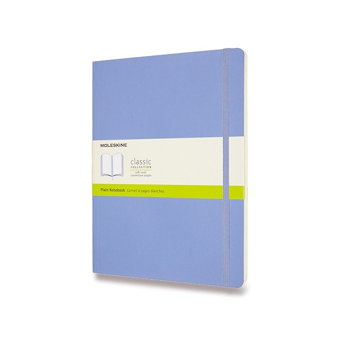 Zápisník Moleskine XL čistý nebesky modrý měkké desky
