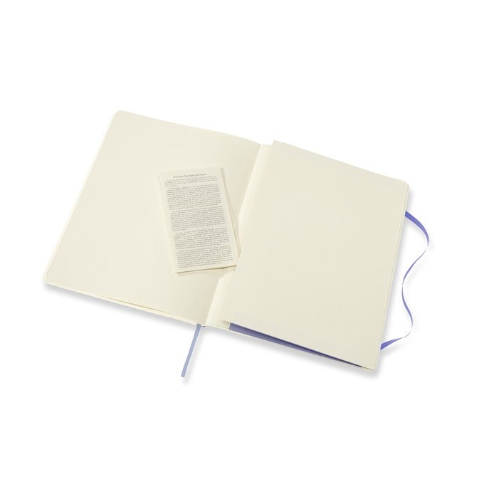 Zápisník Moleskine XL čistý nebesky modrý měkké desky