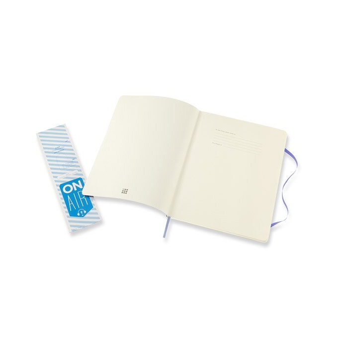 Zápisník Moleskine XL čistý nebesky modrý měkké desky