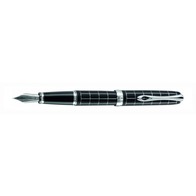 Diplomat Excellence Plus Rhomb Guilloch Lapis Black plnicí pero