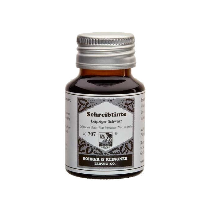 Rohrer & Klingner Leipsician Black lahvičkový inkoust 50 ml