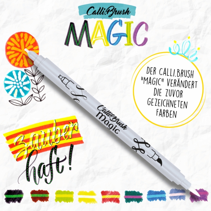 Online Calli.Brush Magic kaligrafické fixy 9 ks