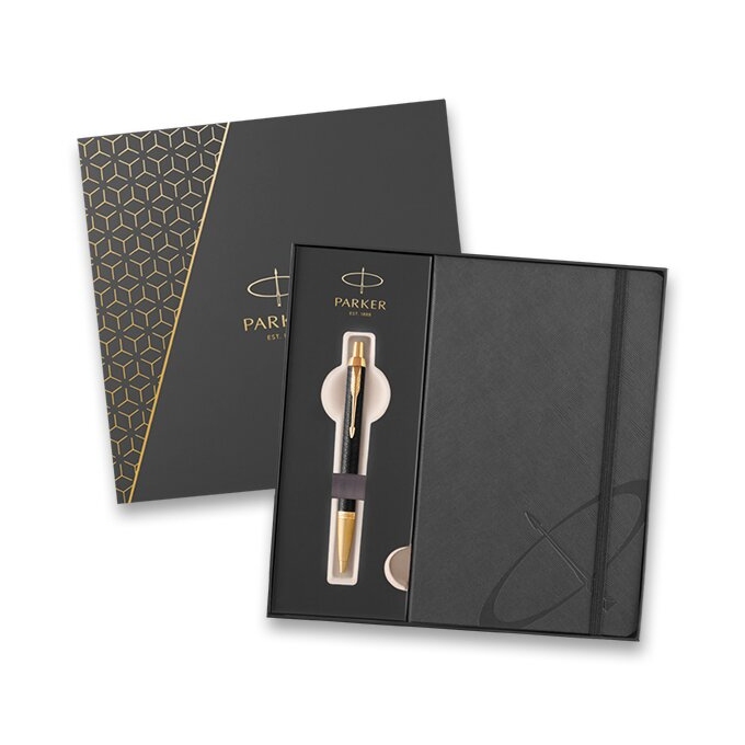 Parker Royal I.M. Premium Black GT dárková sada se zápisníkem