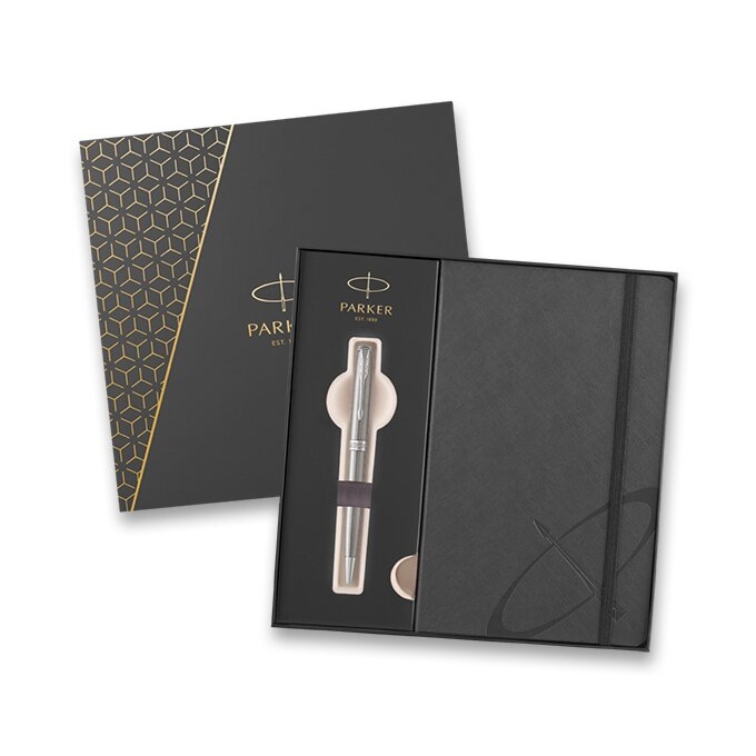 Parker Royal Sonnet Stainless Steel CT dárková sada se zápisníkem
