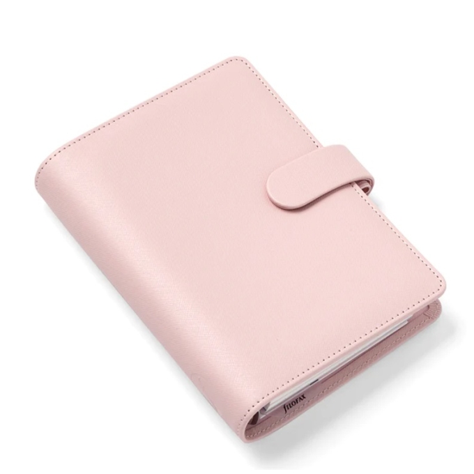 Filofax Saffiano Osobní růžový diář
