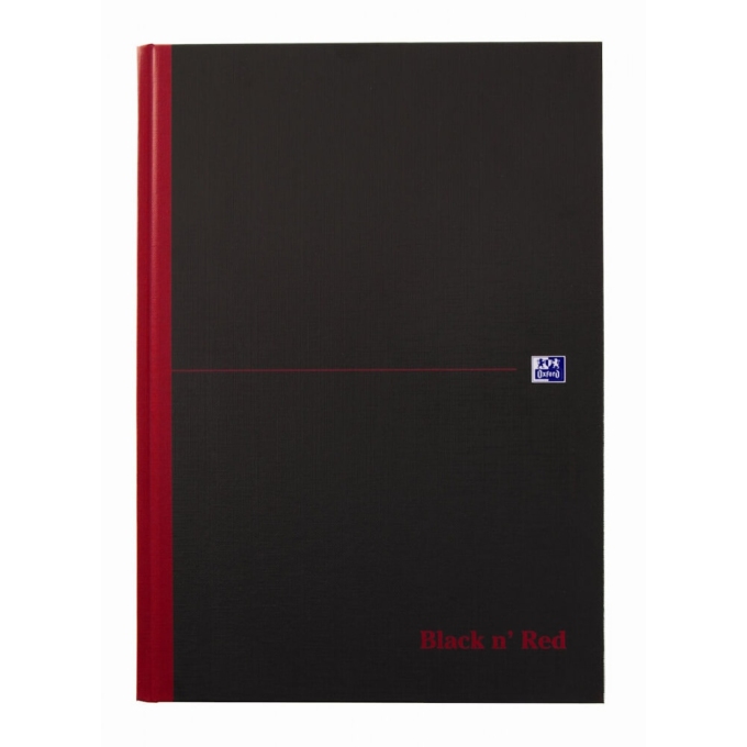 Oxford Black & Red A4 čtverečkovaný zápisník