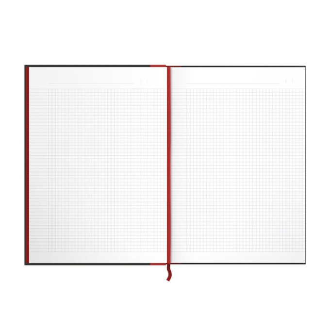 Oxford Black & Red A4 čtverečkovaný zápisník