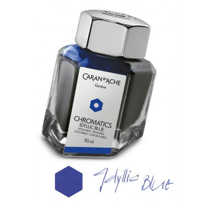 Caran dAche Chromatics Idyllic Blue lahvičkový inkoust 50 ml
