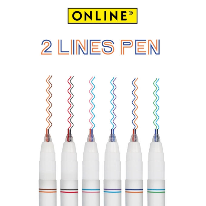 Online 2 Lines Pen 6 ks