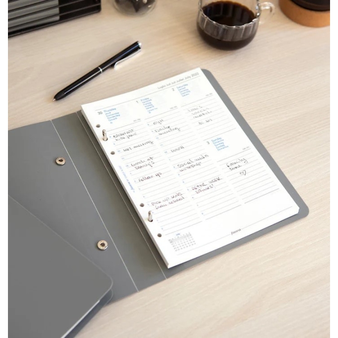 Filofax Archivační pořadač na diářové náplně šedý A5