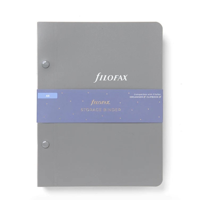 Filofax Archivační pořadač na diářové náplně šedý A5