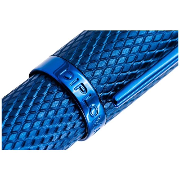Diplomat Viper Guilloche Blue keramické pero