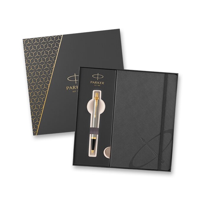 Parker I.M. Brushed Metal GT dárková sada se zápisníkem