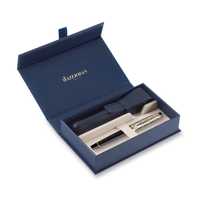 Waterman Expert Reflections of Paris SE DLX Black GT dárková sada
