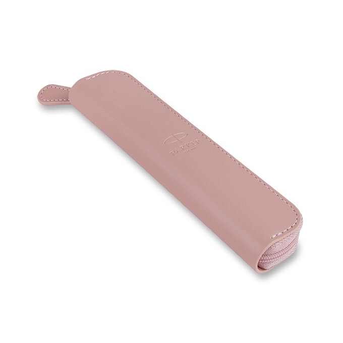 Parker pouzdro na 1 pero se zipem růžové