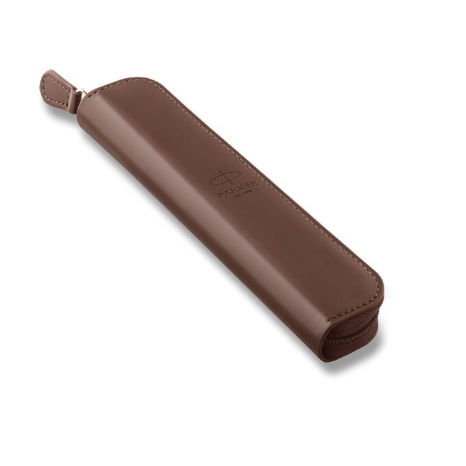 Parker pouzdro na 1 pero se zipem hnědé